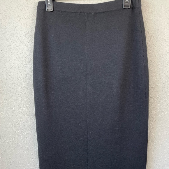 Preview Collections Black Wool Skirt Size M EUC - Picture 5 of 6